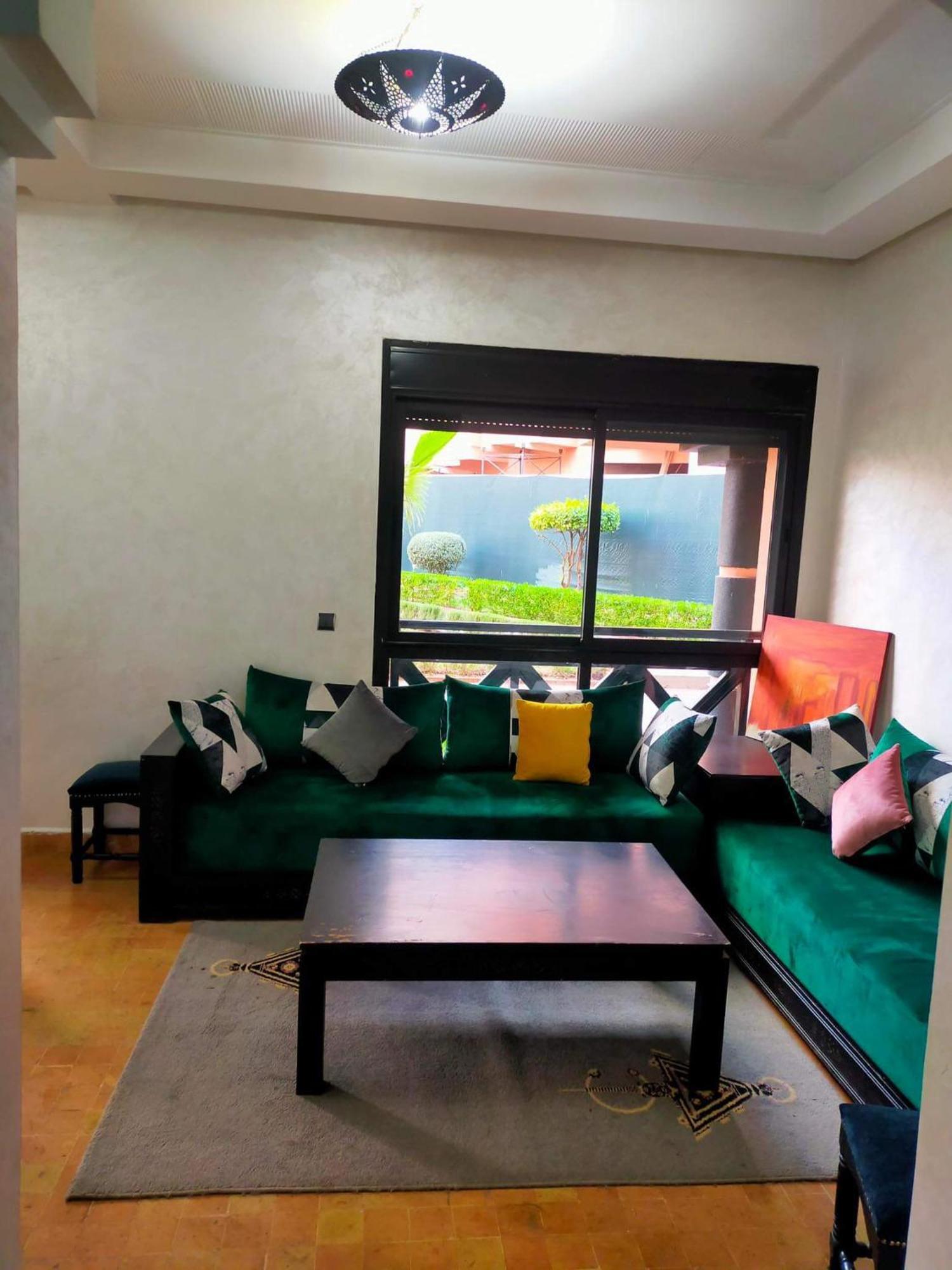Un Moderne Chic Appartement Vue Sur Piscine Marrakesh Luaran gambar